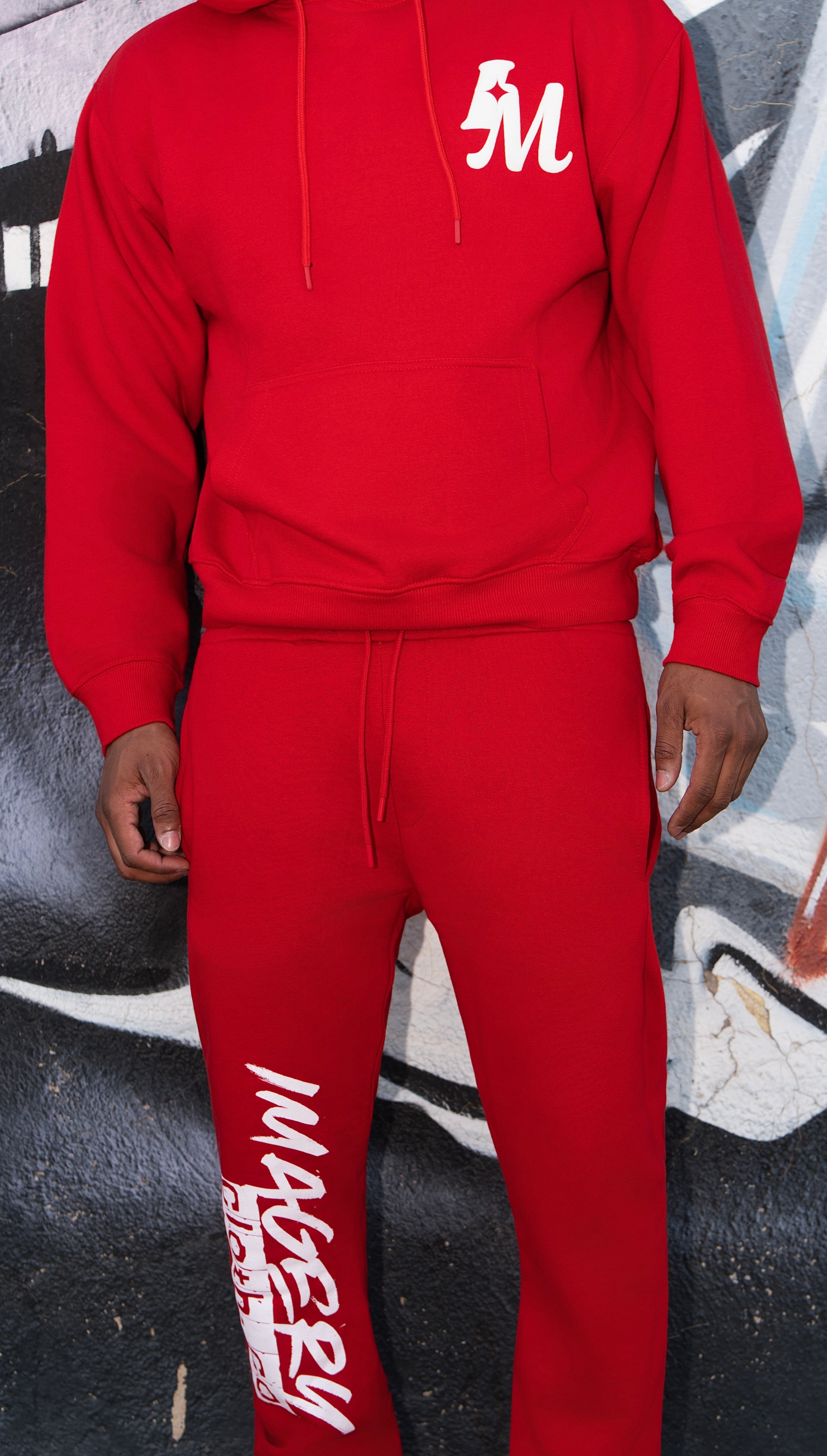 Flare pants and hoodie set