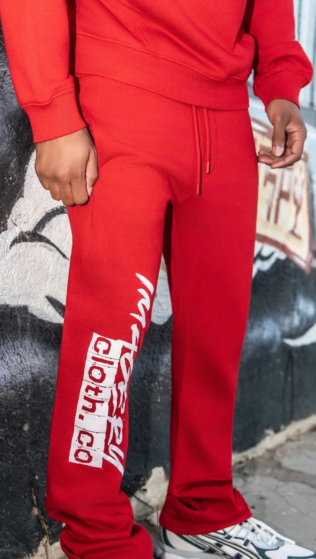 Flare pants and hoodie set